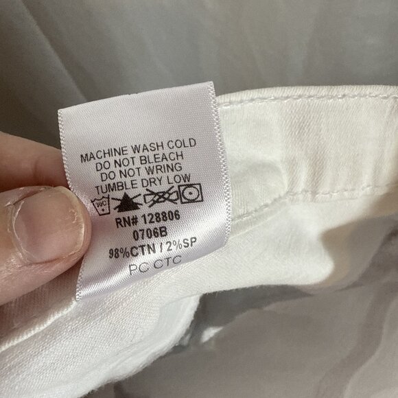 Aphrodite Jeans Womens Size 11 Skinny Jeans Rippped White Denim Jean Distressed - Picture 9 of 9